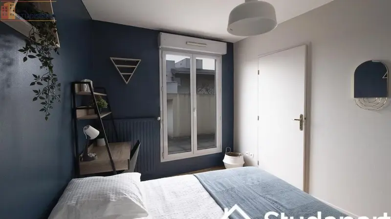 Studio meublé 11m² Lyon 3e - Vue, lumineux - Photo 1