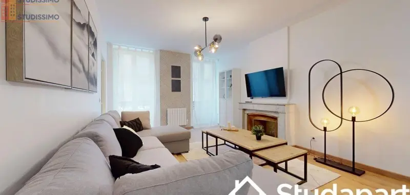 Studio meublé 12m² Lyon 2e - Meublé, DPE A - Photo 2