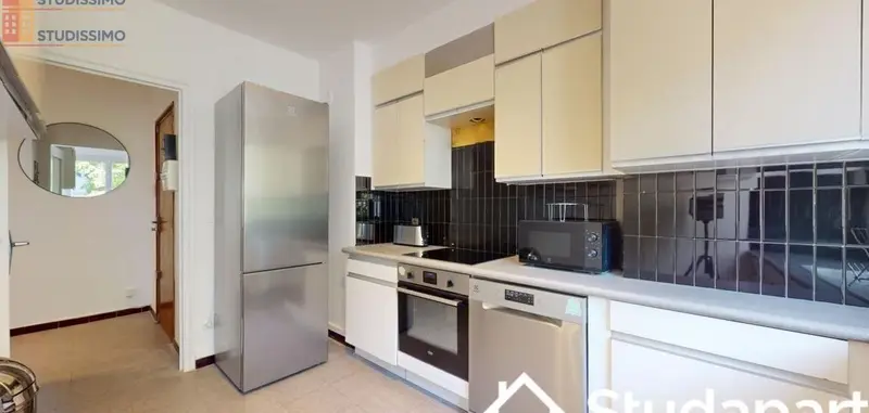 Studio meublé 9m² Villeurbanne - Meublé, DPE A - Photo 2
