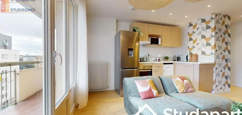 Studio meublé 10m² Lyon 8e - Meublé, calme - Photo 4