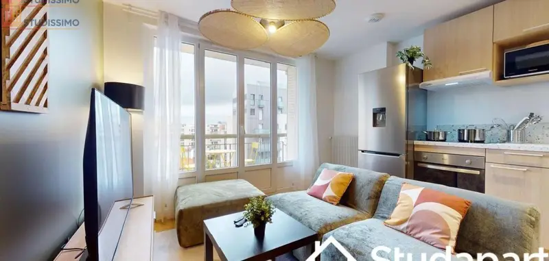 Studio meublé 10m² Lyon 8e - Meublé, calme - Photo 1