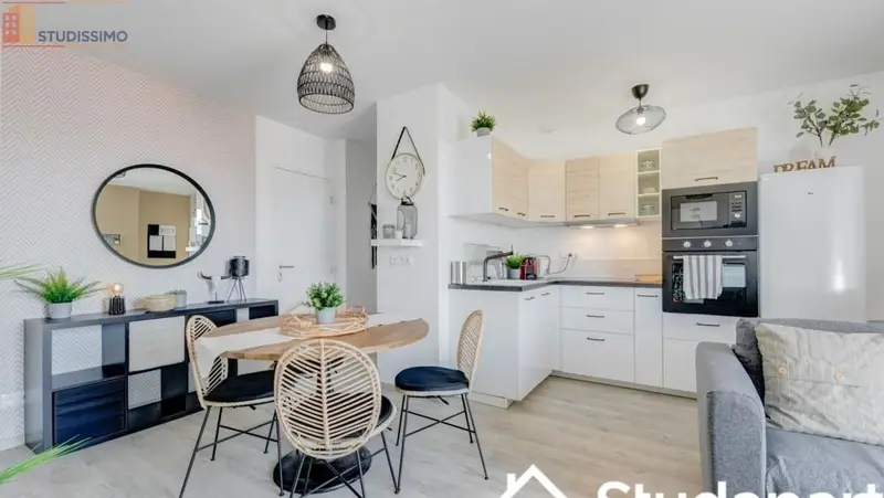 Studio meublé 11m² Lyon 8e - Meublé, DPE A - Photo 2