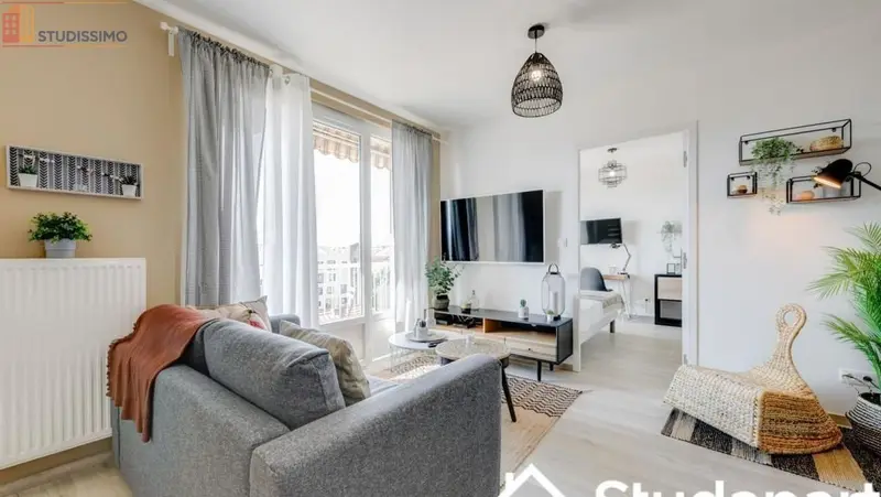 Studio meublé 11m² Lyon 8e - Meublé, DPE A - Photo 3