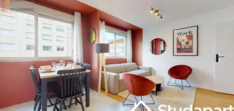 Studio meublé 10m² Villeurbanne - Calme, lumineux - Photo 4