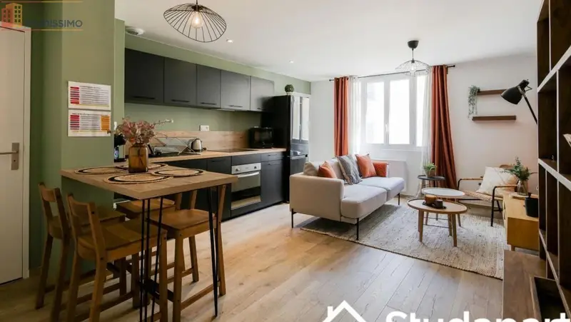 Studio meublé 12m² Lyon 7e - Meublé, DPE A - Photo 4