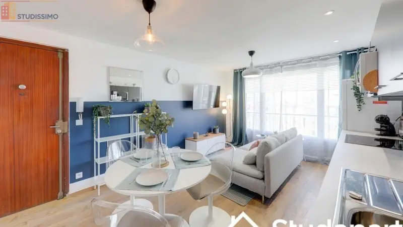 Studio 10m² Villeurbanne - Meublé, 7e étage - Photo 1