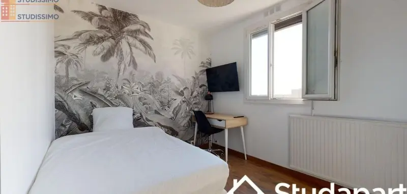 Studio 9m² Saint-Priest - Meublé, 9e étage - Photo 1