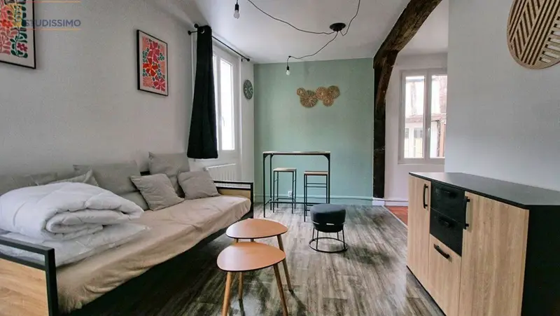 Studio meublé 22m² Rouen 76000 - Meublé, 1er étage - Photo 3