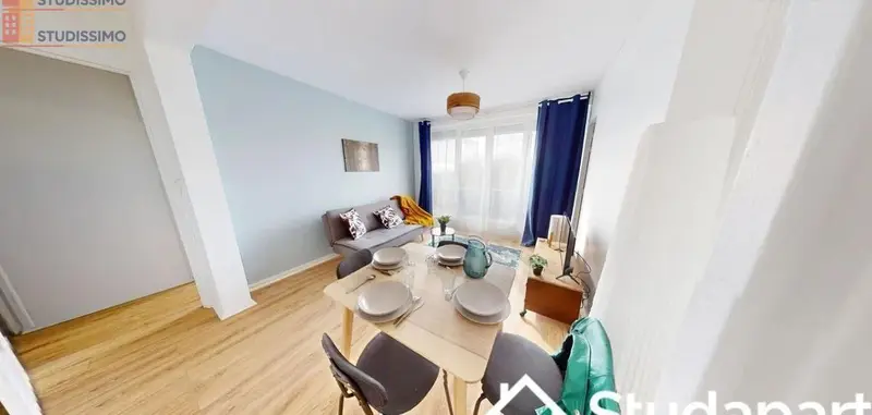 Studio meublé 9m² Mont‑Saint‑Aignan - Meublé, 4e étage - Photo 3