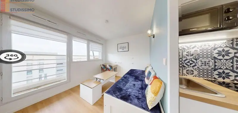 Studio meublé 18m² Bron - Étage élevé, lumineux - Photo 11