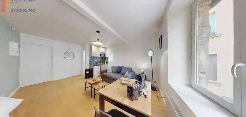 Studio 22m² Lyon 7e - Meublé, 2e étage - Photo 11