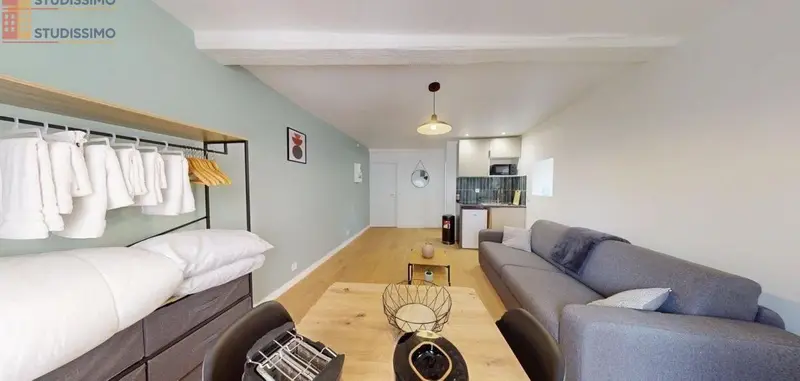 Studio 22m² Lyon 7e - Meublé, 2e étage - Photo 10