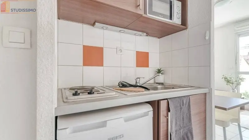 Studio 17m² Lyon 7e - Meublé, 1 pièce - Photo 1