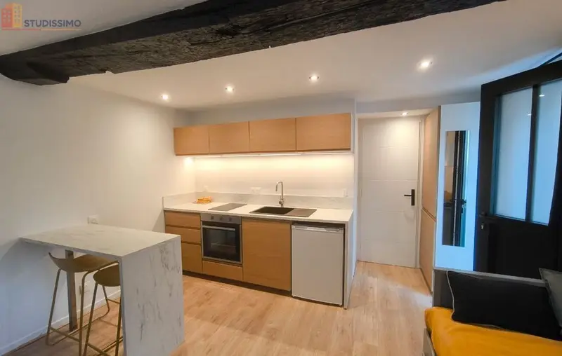 Studio meublé 19m² Rouen 76000 - Meublé, proche commodités - Photo 2