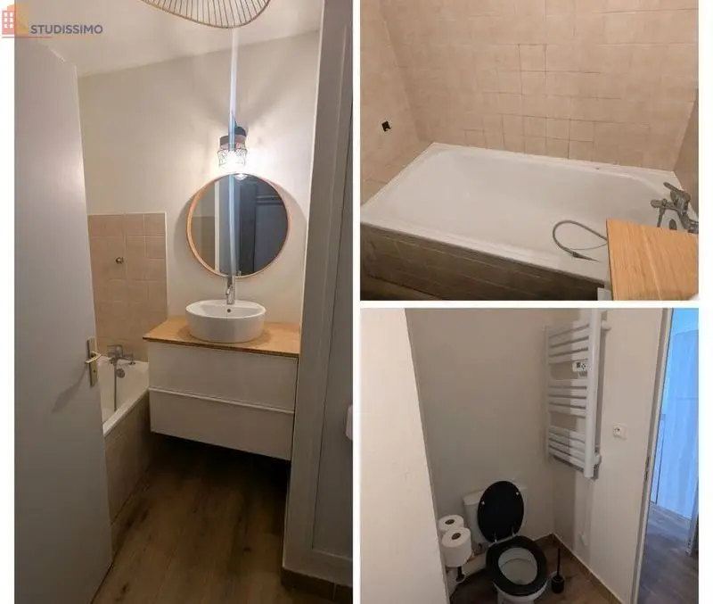 Studio meublé 32m² Villeurbanne - Climatisation, balcon - Photo 1