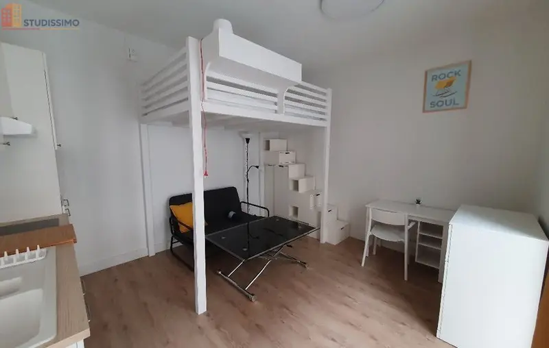 Studio meublé 19m² Oullins - Meublé, DPE C - Photo 2
