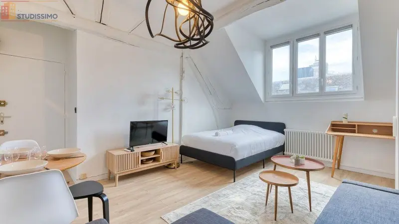Studio 26m² Rouen centre - Meublé, dernier étage - Photo 7