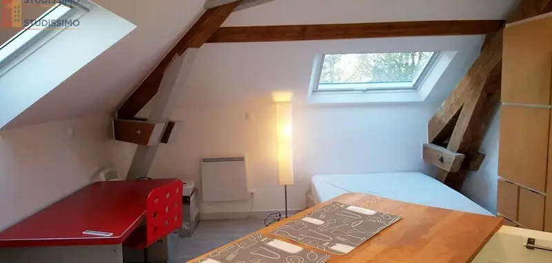Studio 27m² Limonest - Mansardé, meublé - Photo 2