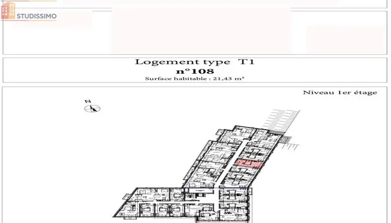 Studio 21m² Rouen 76000 - Photo 3