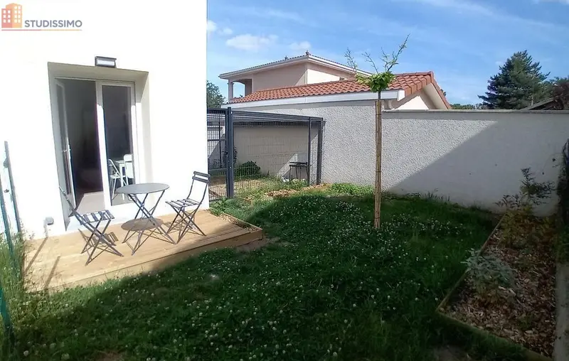 Studio 19m² Irigny - Meublé, jardin - Photo 2