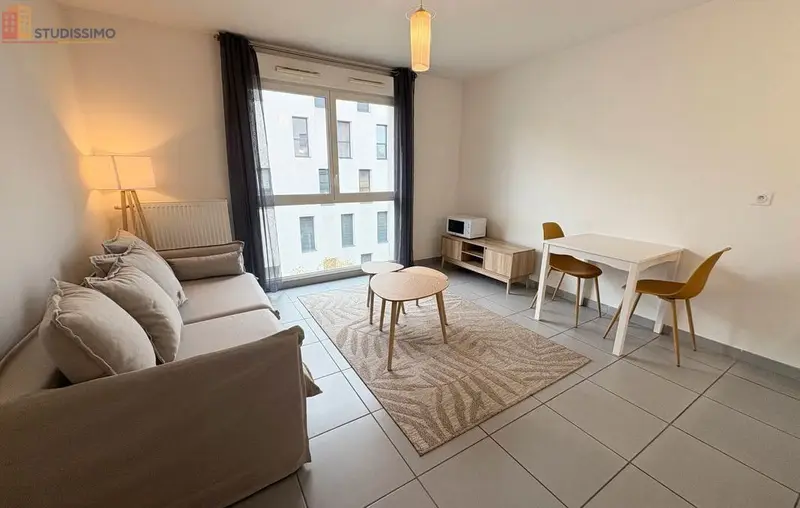 Studio meublé 24m² Lyon 8e - Meublé, DPE B - Photo 2