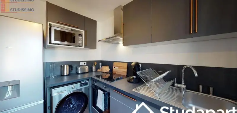 Studio meublé 11m² Rouen 76100 - Meublé, DPE A - Photo 4