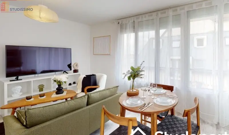 Studio meublé 9m² Rouen 76100 - Meublé, DPE A - Photo 1