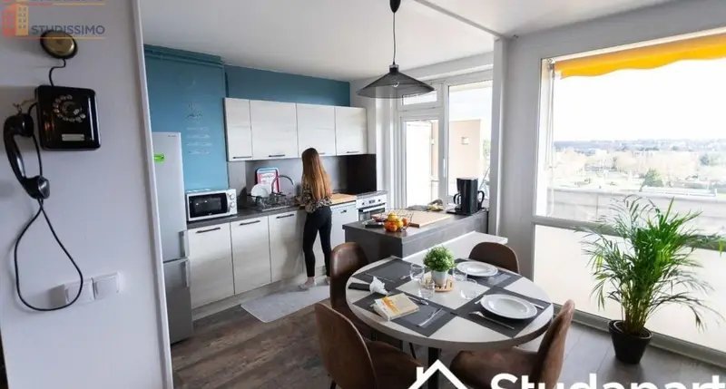 Studio meublé 10m² Mont-Saint-Aignan - Lumineux, 9e étage - Photo 1