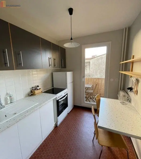 Studio 33m² Lyon 3e - Meublé, sur cour - Photo 2