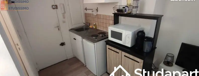 Studio meublé 17m² Rouen - Meublé, DPE D - Photo 1