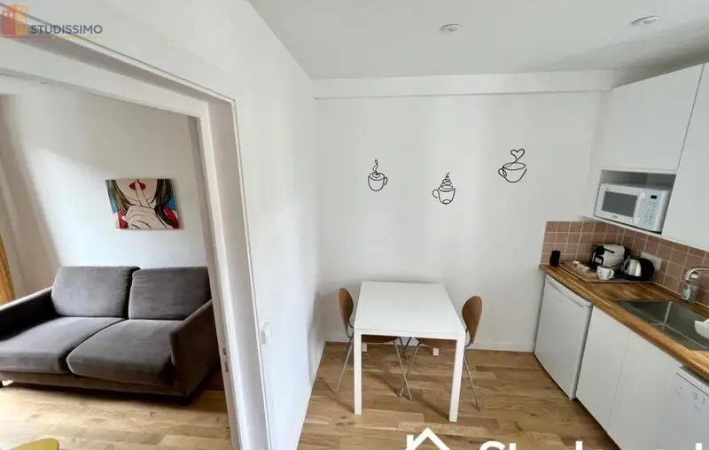 Studio meublé 18m² Rouen 76000 - Meublé, DPE C - Photo 2