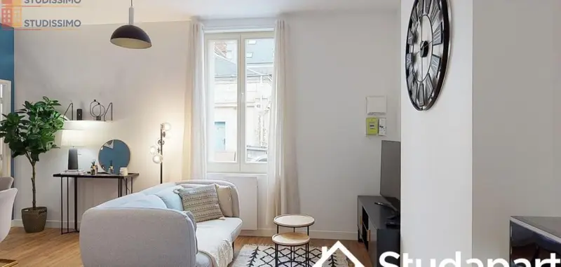 Studio meublé 11m² Rouen 76100 - Meublé, DPE A - Photo 4