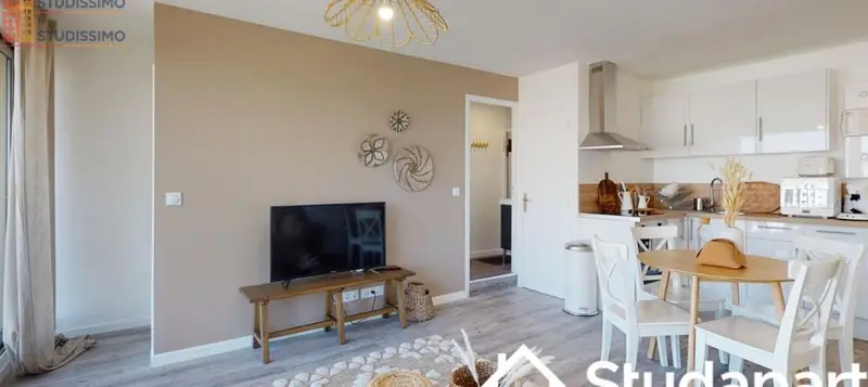 Studio meublé 11m² Rouen centre - Lumineux, DPE A - Photo 3