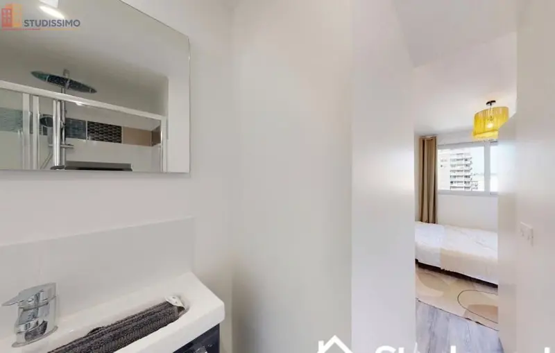 Studio meublé 11m² Rouen centre - Lumineux, DPE A - Photo 1