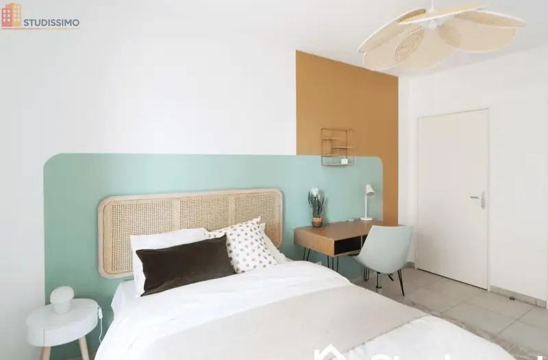 Studio meublé 9m² Villeurbanne - Meublé, DPE A - Photo 2