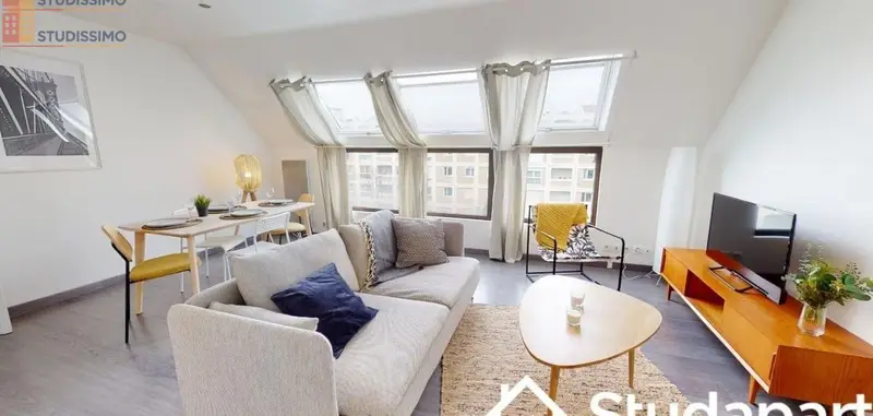Studio meublé 10m² Rouen 76100 - Calme, 5e étage - Photo 8