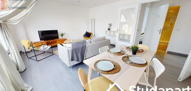 Studio meublé 10m² Rouen 76100 - Calme, 5e étage - Photo 7