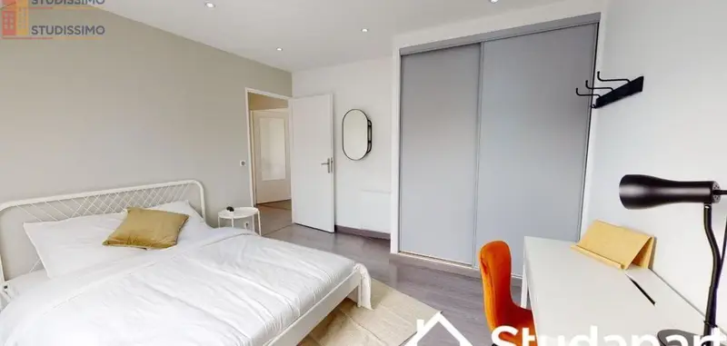 Studio meublé 10m² Rouen 76100 - Calme, 5e étage - Photo 2