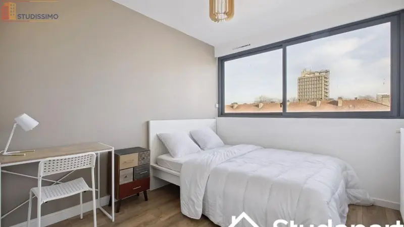 Studio meublé 26m² Rouen 76100 - Lumineux, 5e étage - Photo 3