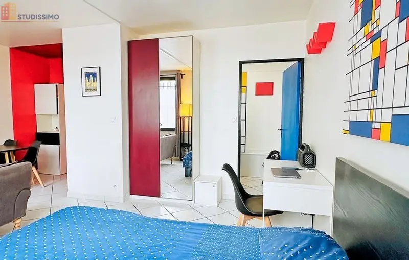 Studio meublé 31m² Villeurbanne centre - Meublé, proche commerces - Photo 2
