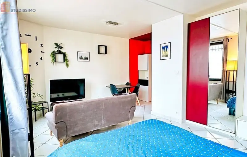Studio meublé 31m² Villeurbanne centre - Meublé, proche commerces - Photo 1