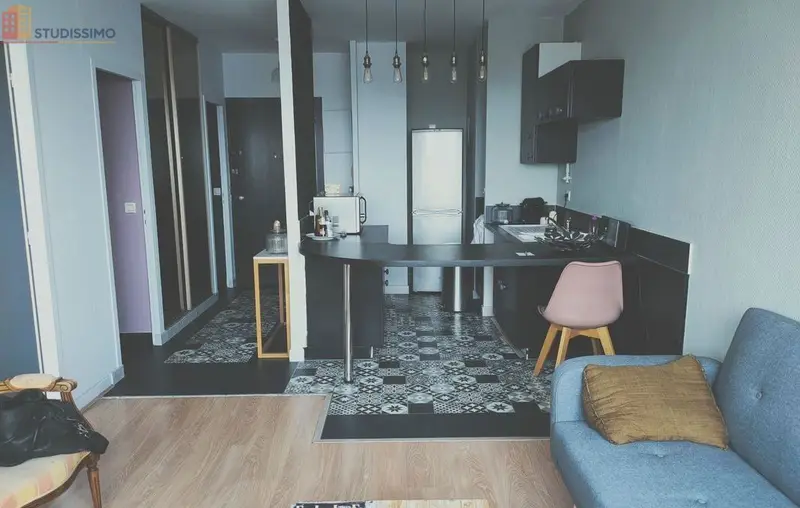 Studio meublé 40m² Lyon 7e - Étage élevé, lumineux - Photo 4