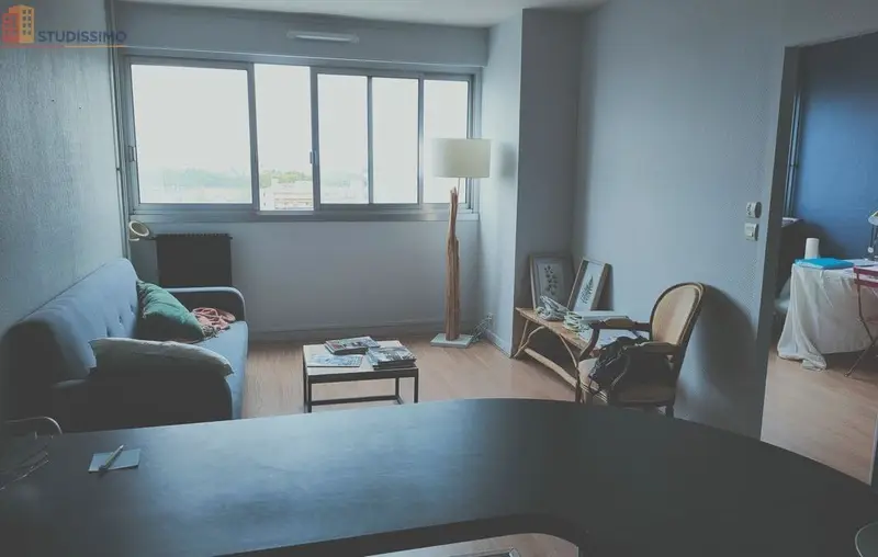 Studio meublé 40m² Lyon 7e - Étage élevé, lumineux - Photo 1