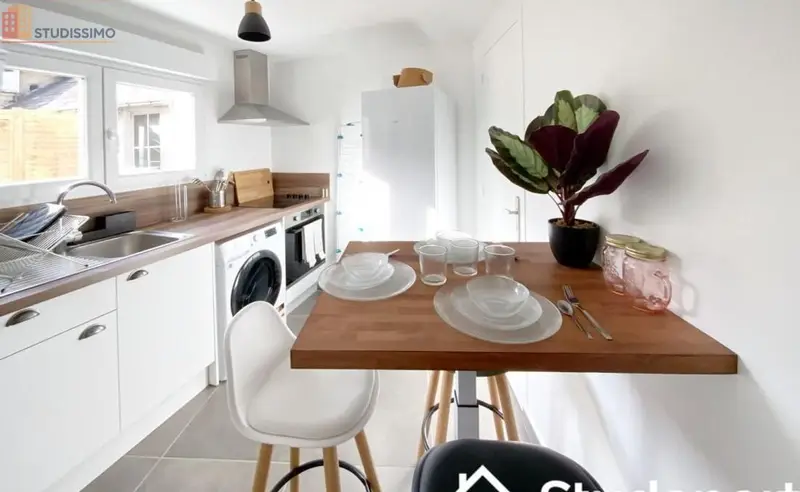 Studio 10m² Rouen 76100 - Meublé, DPE A - Photo 2
