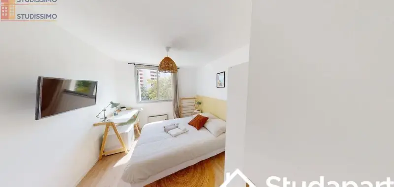 Studio meublé 9m² Villeurbanne - Meublé, DPE D - Photo 3