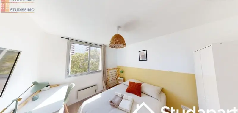 Studio meublé 9m² Villeurbanne - Meublé, DPE D - Photo 2