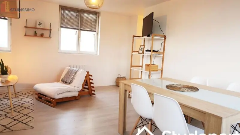 Studio meublé 12m² Rouen centre - Meublé, DPE A - Photo 7