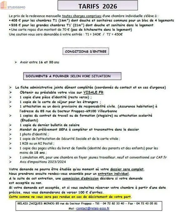 Studio meublé 21m² Villeurbanne - Résidence, pour 16-30 ans - Photo 2