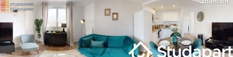 Studio meublé 9m² Rouen 76100 - Meublé, DPE A - Photo 4