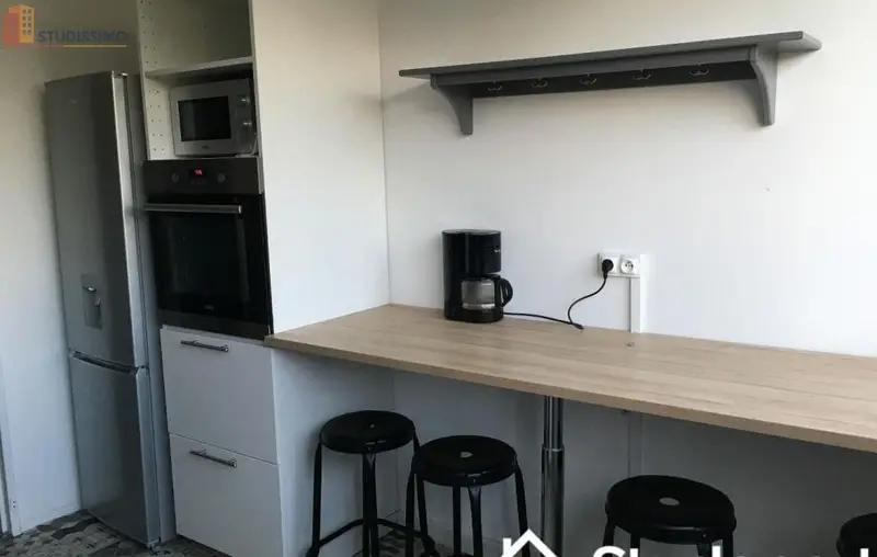 Studio meublé 10m² Mont-Saint-Aignan - Calme, 4e étage - Photo 3
